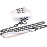 Generique Collier-Laisse Punk Blanc